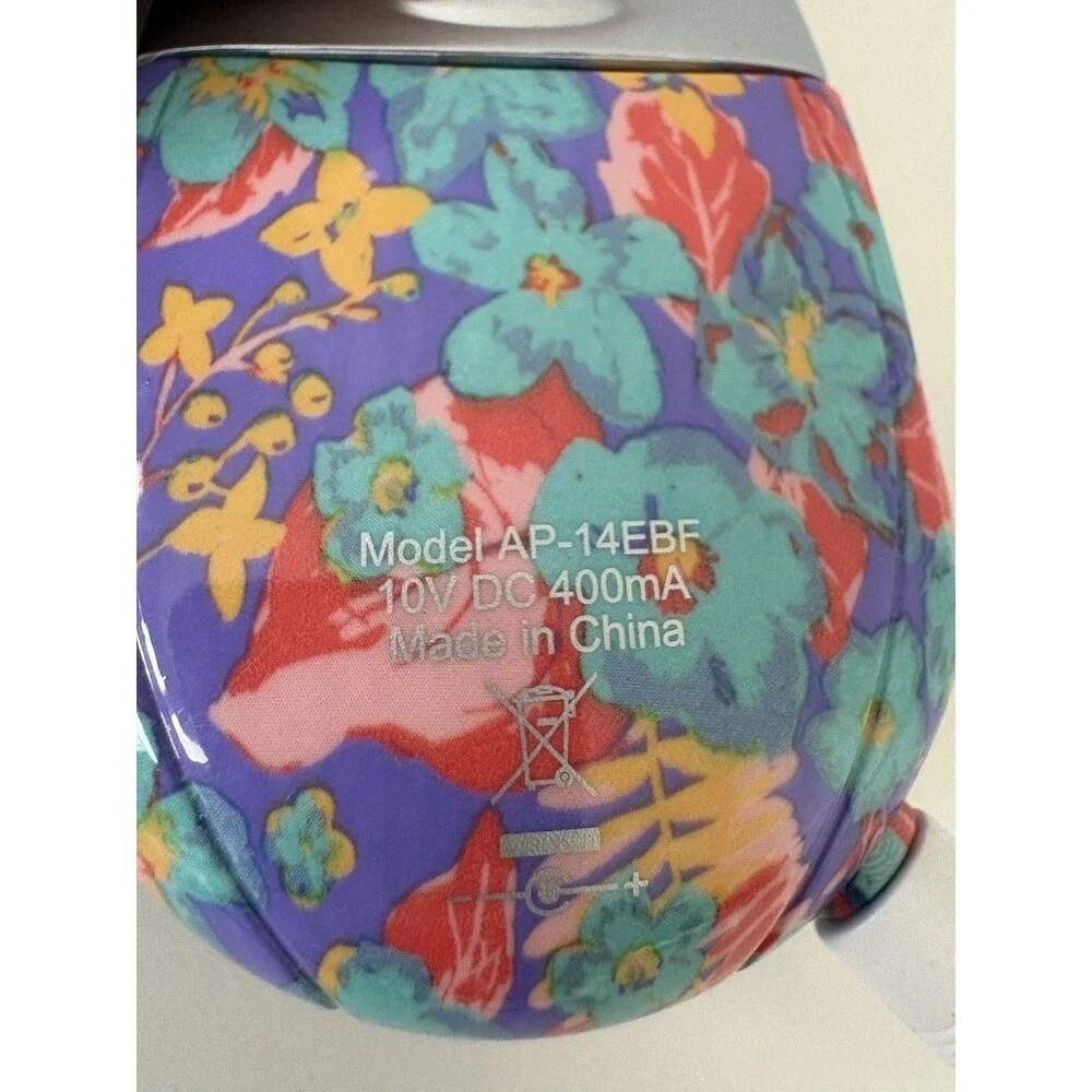 Emjoi eRase e60 Epilator Hair Remover 60 Tweezer Action Discs Dual Heads Floral - Picture 10 of 11